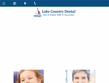 Tablet Screenshot of lakecountrydental.com